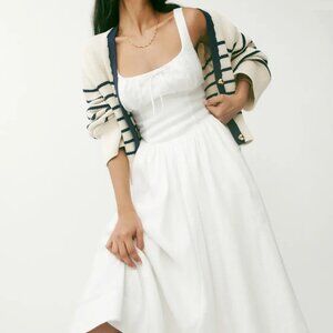 Reformation White Midi Dress